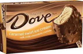 Dove Caramel Swirl Ice Cream Bar
